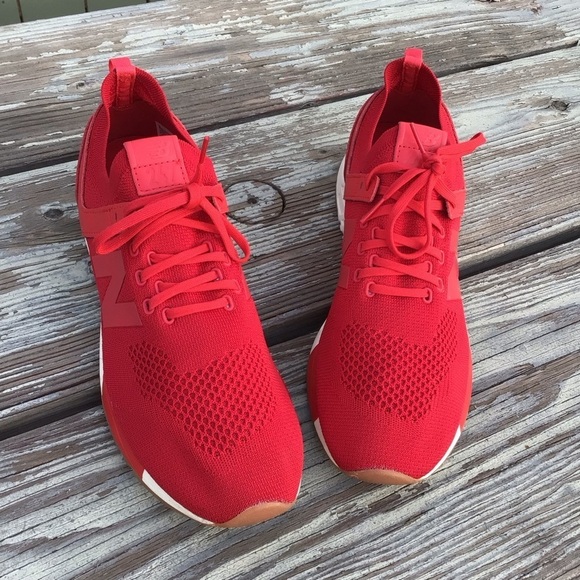 Red  New Balence Men Two Four Se7en Shoes, size 13 - Picture 6 of 6
